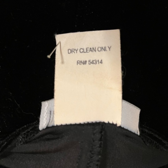 B. DARLIN DARING BLACK VELVET COWEL NECK TRUMPET LONG SLEEVE MIDI EVENING DRESS - Picture 9 of 9